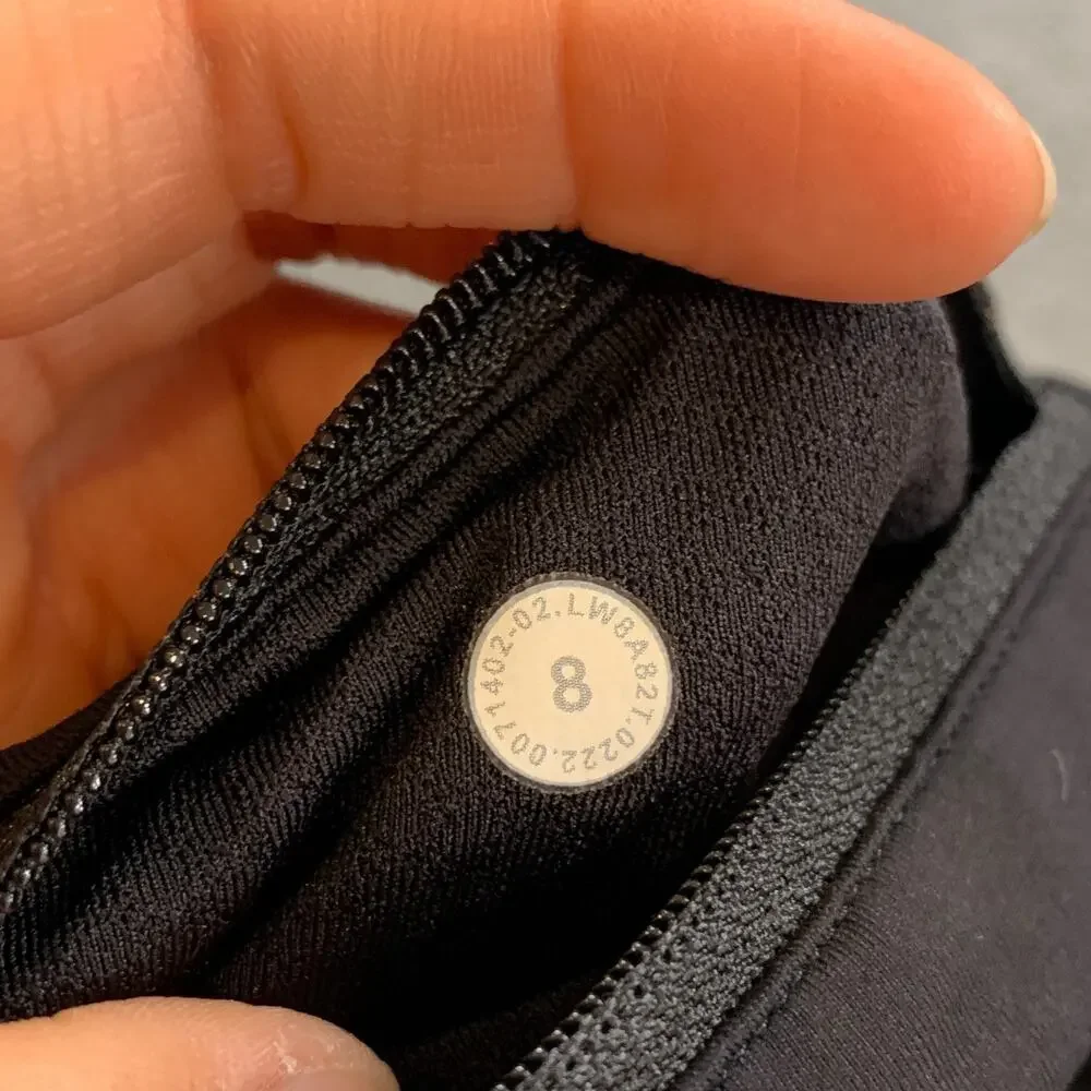 Lululemon Skort Womens 8 Grey Black Pace Rival A Line Running Tennis Pull On
